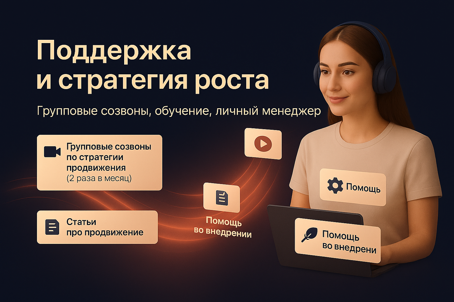 Поддержка и стратегия роста