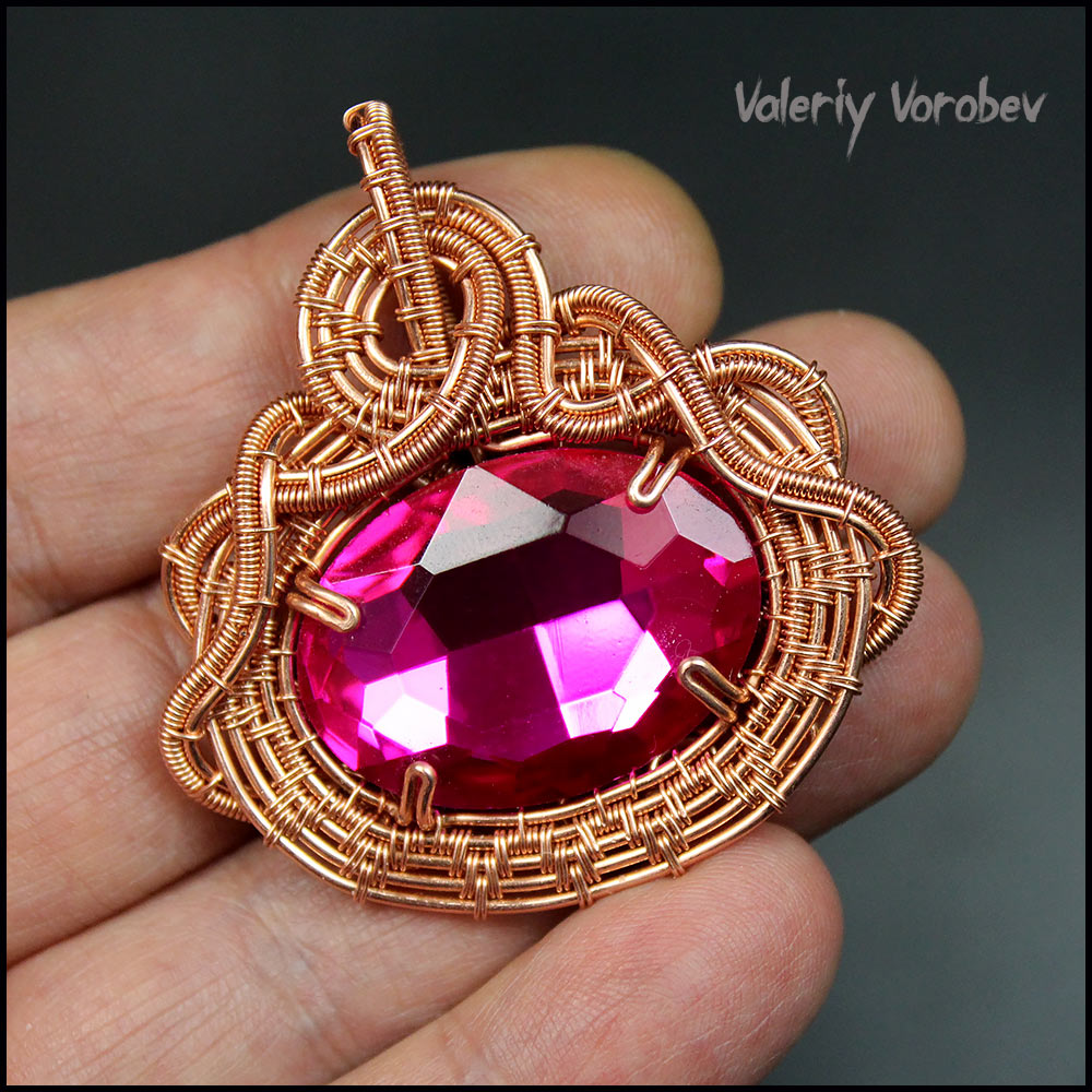 Граненое стекло в украшениях Wire Wrap