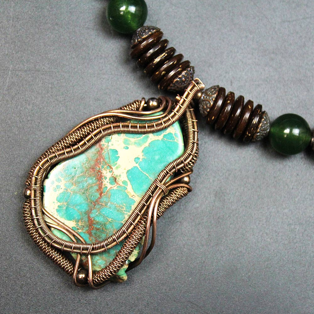 Кулоны из проволоки и камней своими руками в технике Wire Wrap