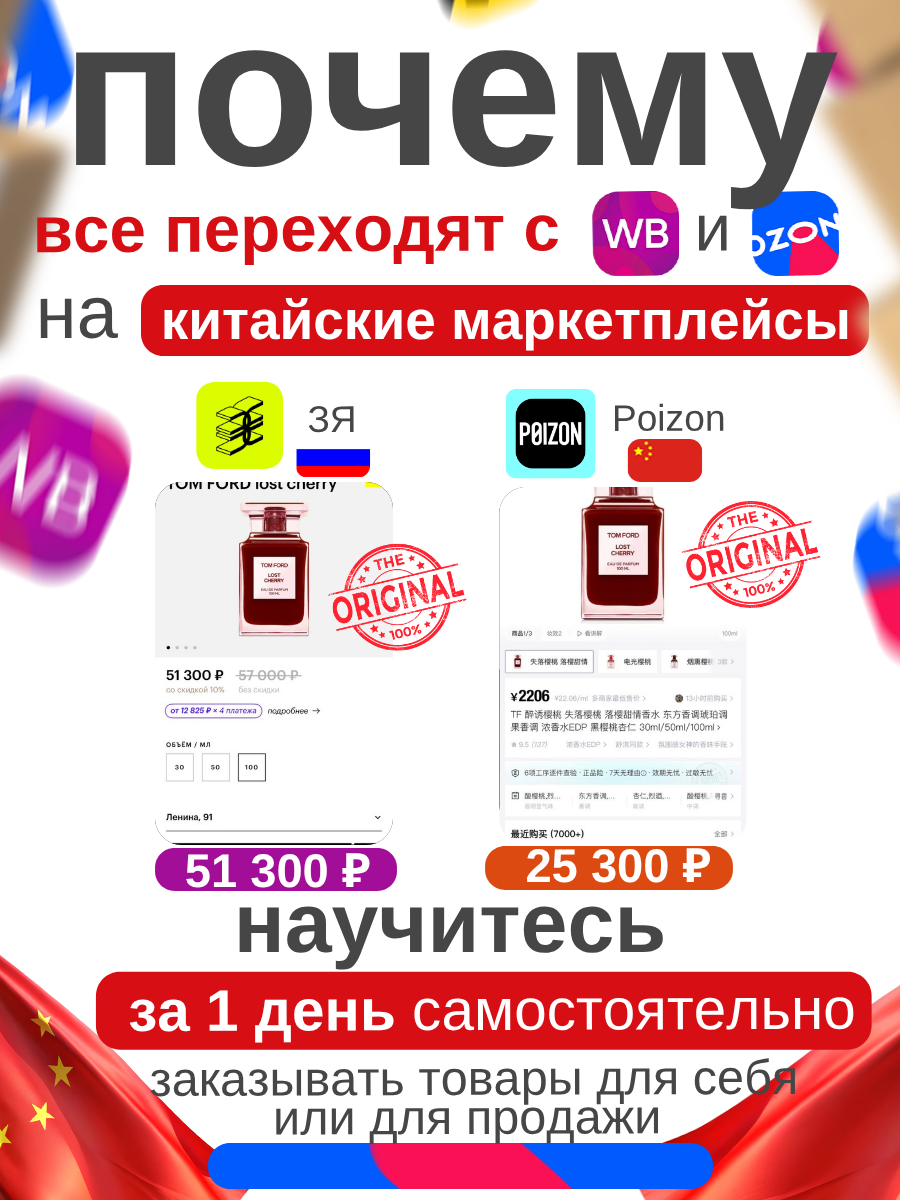 Закупки из Китая обучение 1688 Poizon Taobao