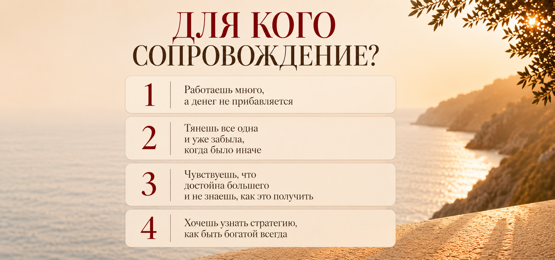 Для кого подходит сопровождение